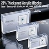 EKINIYAR 4x6 Acrylic Picture Frames, 20% Thicker Block, Clear Picture