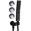 G-Promise All Metal Handheld Shower Set with 3-Function Shower Wand,