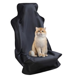 Wasserdichter Autositzschoner für Vordersitze, Auto-Sitzbezug vorne in Schwarz, 600D Oxford Universal Kofferraumschutz, Auto Schondecke Rutschfest Wasserdicht Waschbar, Autositzbezug Auto Vordersitze