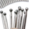 ILOVETOOL 30Pcs Ball Shape 4mm Diamond Burr Diamond Mounted Grinding