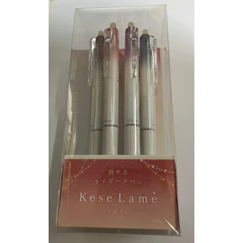 PILOT Erasable Glitter Ballpoint Pen, KeseLame Prism Colors, Set of 6 Colors, 0.7mm