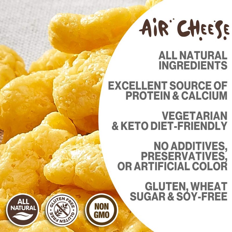 AIR CHEESE Low Carb Keto Friendly Protein Puffs | 7g