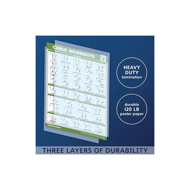 Palace Learning 4 Pack - Cable Machine Workout Posters Volume