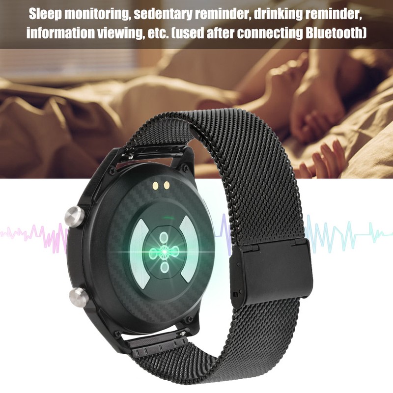 1.54-inch Full screen Waterproof Bluetooth Smart Sports Touch Smartwatch(Black Steel