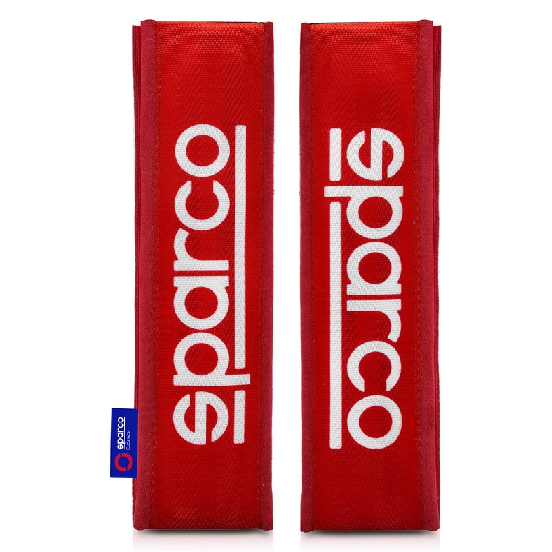 SPARCO Set of 2 Universal SPC Polyester Red Belt Pads