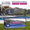 xmartO [AI Tracking Dome CAM] 2K HD Metal Dome PTZ