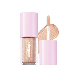 COLORGRAM Milk Bling Shadow 10 Final Pearl | Pigmented Glistening Liquid Glitter Eyeshadow, Long-lasting Shimmer to Matte, Infused with different sized Glittery Pearls