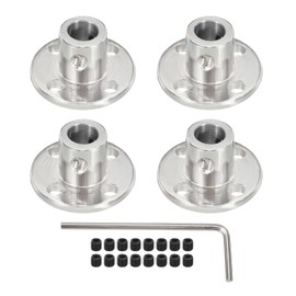 QUARKZMAN 6 mm Inner Diameter H12 x D10 Rigid Flange Coupling Motor Guide Shaft Coupling Motor Connector for DIY Parts