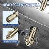 Four-Flute Sawtooth Eccentric Drill Bit, High-Strength Serrated Drill Bit 1/4