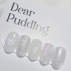 [Handmade Nail Tips] Aurora Pearl Nail Tips - Coffin Egg / [수제네일팁] 오로라펄 네일팁 - 코핀에그