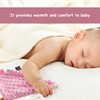 DUINIU 1 Piece Baby Safety Blanket, No Wrinkle Label Comfort