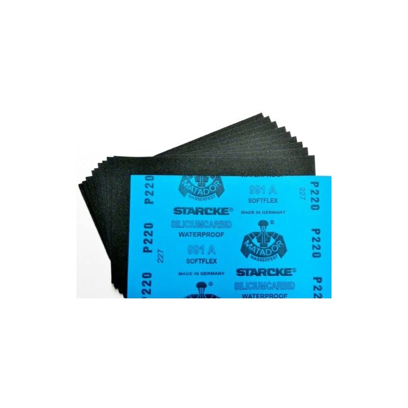 Matador Abrasive Wet or Dry Sandpaper 50 Sheet 220 Grit
