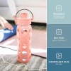 Lifefactory 22Oz Glass Water Bottle With Active Flip Cap And