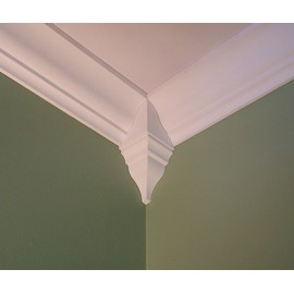 Package of 4 Crown Molding Corner Inside Block Fits 4 1/2-4 5/8 Inch Crown Molding