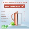 Pure Copper Hammered Water Jug for Ayurveda Health Benefits -