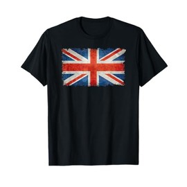 UK Union Jack Flag in Grungy Style T-Shirt