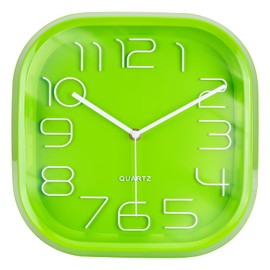 Topkey Square Wall Clock - Green