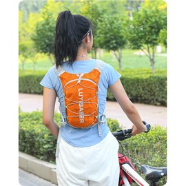 Clapoyis Trelan Zack, Running Backpack, Small, Non-Shaking, Hydration, Walking, Marathon, Running, Biking, Bag, Cycle Backpack, Men's, Non-Shaking, Lightweight, Running, Backpack, Small (Orange, S)