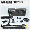 Telescope, 70mm Aperture 400mm AZ Mount Astronomical Refracting Telescopes (20x-200x)