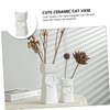 Ipetboom 1PC Adorable Ceramic Cat Vase Decor European Style Household