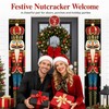Nutcracker Outdoor Christmas Decorations Banner, for Xmas Party Door Decor