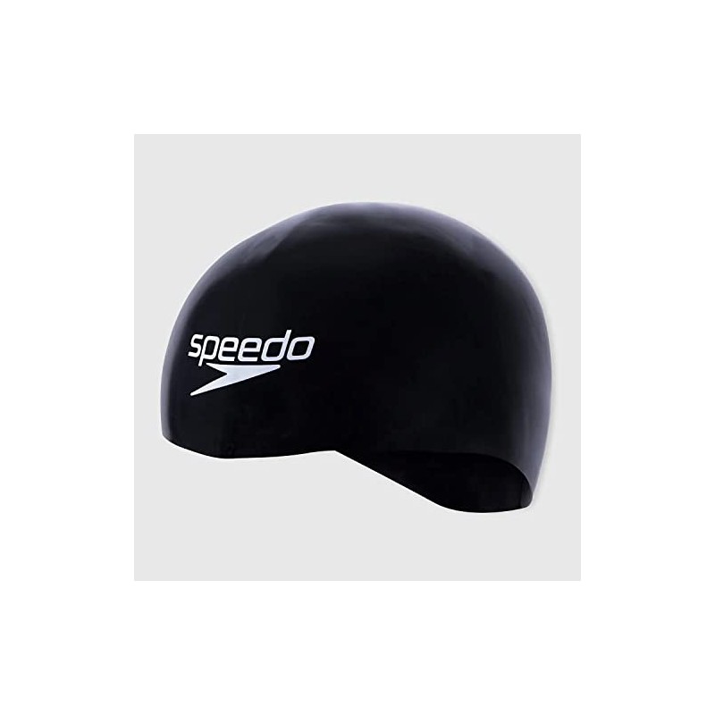 Speedo Unisex Adult Fastskin Swimming Cap, Black/White, M