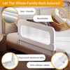 Baby Bed Guard Rail for Toddler - 48in Adjustable Heights,