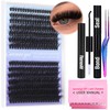Geeneiya Fluffy Lash Extension Kit Cluster Eyelash Extension Kit Clusters