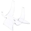 Plymor Clear Acrylic Double-Scoop Display Easel, 1.75" H x 1.75" W x 1.75" D