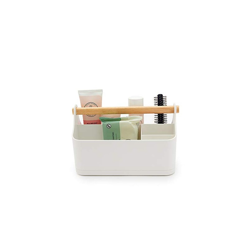 simplywire - Makeup Storage Organiser - Bathroom Caddy - White