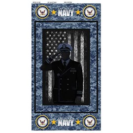SYKEL ENTERPRISES 100% Cotton US Military Panel, Firefighter Panel, Police Panel, Army Panel,AIR Force Panel,Marine Panel, US Navy Panel (Navy)