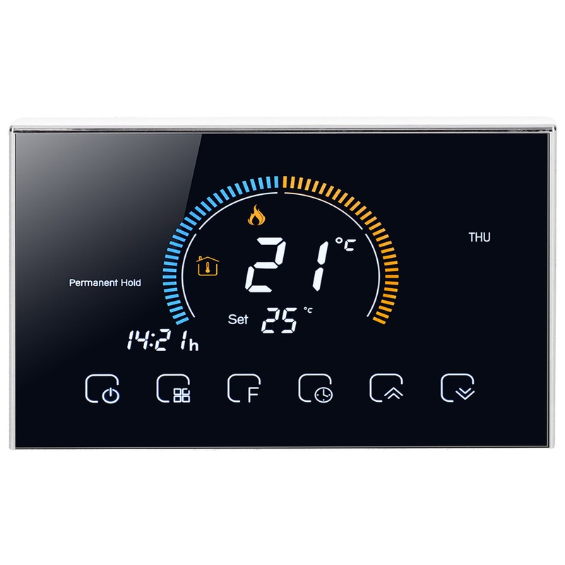 Intelligent Thermostat with LCD Touch Screen Temperature Controller for Home