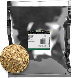 Frontier Co-op Ginger Root 1lb - Chopped and Sifted Dried Chunks for Loose Leaf Ginger Root Tea, Powder Capsules, Supplements, Extract