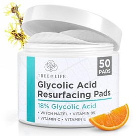 18% Glycolic Acid Exfoliating Pads for Brightening Skin