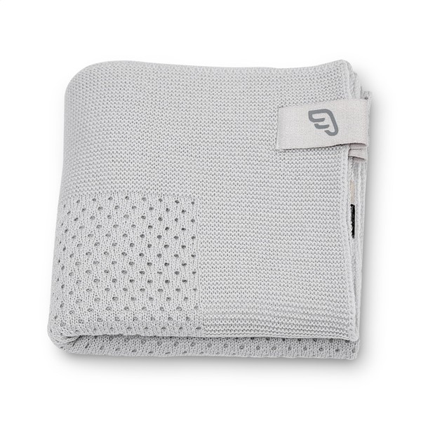 Stokke JetKids Merino Wool Blanket, Pebble Grey, Fits in the
