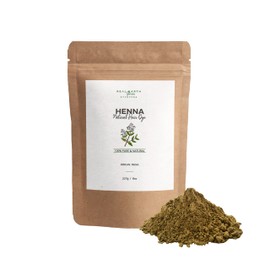 Henna-Pulver (227g) Natürliche Henna Pflanzen-Haarfarbe, Naturkosmetik - 100% Natürliche rote Haarfarbe aus Indien (Lawsonia Inermis) - Real Earth Stories®