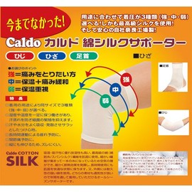 カルド綿 シルクサポーター ひざ用 Mサイズ 中