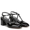 Franco Sarto Women's Tasha Ankle Straps Sandal, Black Patent Faux