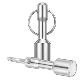 HJZHII 2PCS Magnet Keychain, Strong Magnet Key Holder Test Magnets Metal Verifier for Brass Silver Gold Rare Earth Ferrous Metals Precious Metal Test