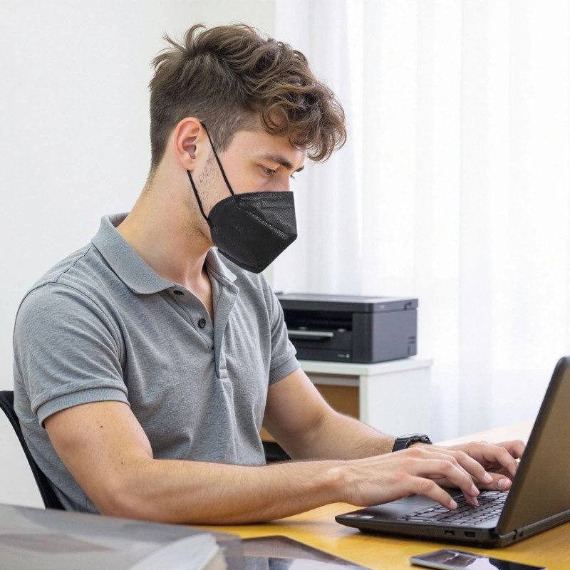 VEVOR KN95 Face Masks Particulate Respirator Mask 50 Pack Allergy