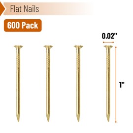 Mr. Pen- Hardware Nails, 600 pcs, 1 Inch, Gold, Small Nails for Hanging Pictures, Finishing Nails, Wall Nails for Hanging, Pin Nails, Hardware Nails, Assorted Nails, Galvanized Nails
