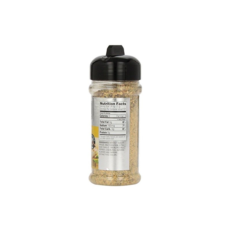 Weber All Natural Grill Seasoning, Zesty Lemon 5 Ounce (Pack