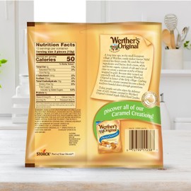 Werthers Original Caramel Apple Filled Hard Candies, Pack of 4 (2.65 oz each) - Individually Wrapped Candy, Caramel Candy, Hard Candy, Gourmet Caramels, Hard Caramel Candy with Apple Filled Center