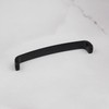 Matt Black Kitchen Cupboard D Bar Handle 160mm Fixing Curved