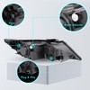 TUSDAR Halogen Headlight Assembly Set Compatible With 2011 2012 2013