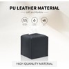 Tissue Box Cover Holder 2 Piece,Square Premium PU Leather Decorative