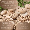 Factory Direct Craft Unfinished Wood DIY Craft Wooden Wheels and