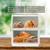 Olebes Bread Box, Metal Bread Box For Kitchen Countertop, Bread