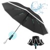 GOHHME Umbrella Storm Resistant Pocket Umbrella Inverted 10 Ribs Umbrella
