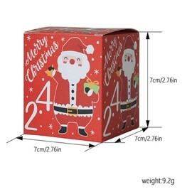 Pyhot 24 Pcs DIY Christmas Advent Calendar Boxes,Candy Boxes for Christmas DIY Decor (24)